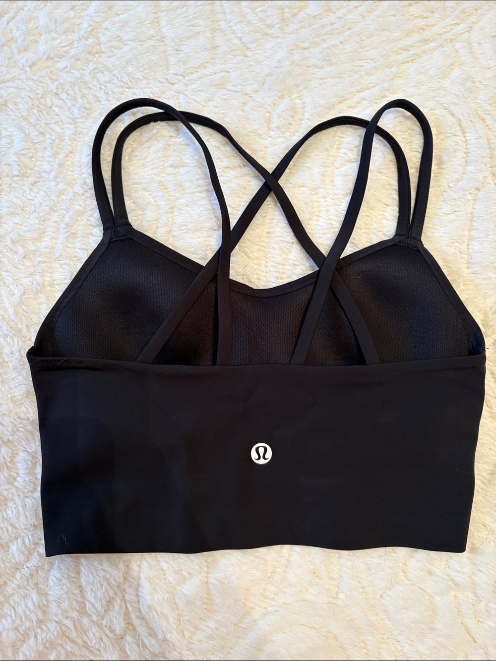 lululemon athletica Black Crisscross Strappy Sports Bra